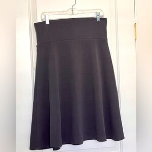 LuLaRoe Azure Dark Grey Women's Flared a line Skirt size XXL
